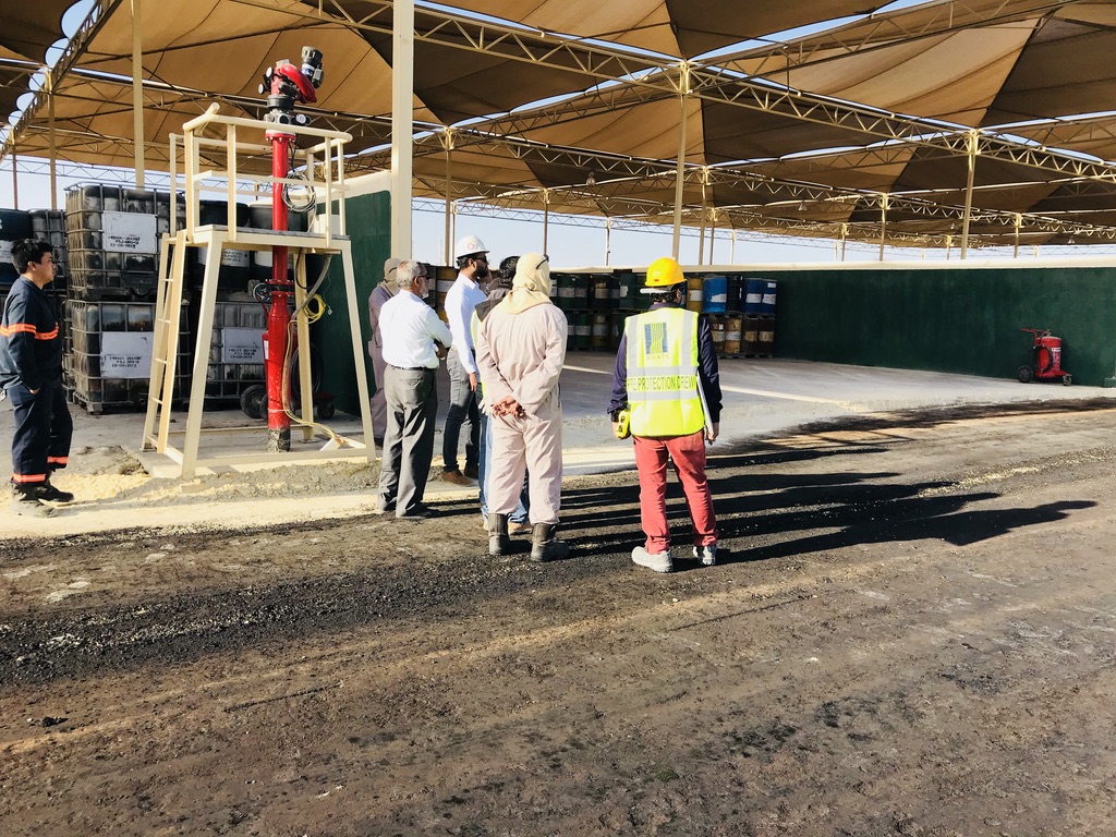 BGATE fire protection team in Jubail, Saudi Arabia